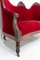 19th Century French Louis Philippe Walnut Red Banquette or Sofa, Image 6