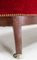 19th Century French Louis Philippe Walnut Red Banquette or Sofa, Image 10