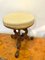 Antique Victorian Carved Walnut Stool, Image 1