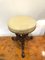 Antique Victorian Carved Walnut Stool, Image 3