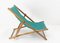 French Fabric Folding Deck Chair, Image 2