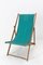 French Fabric Folding Deck Chair, Image 1