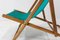 French Fabric Folding Deck Chair, Image 8