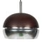 Space Age Brown Chrome Pendant Lamp from Erco, 1960s 2