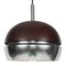 Space Age Brown Chrome Pendant Lamp from Erco, 1960s, Image 1