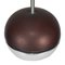 Space Age Brown Chrome Pendant Lamp from Erco, 1960s, Image 5