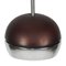 Space Age Brown Chrome Pendant Lamp from Erco, 1960s, Image 4