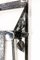 Art Deco Wrought Iron Glass & Mirror Coat Rack Hat Stand, France, 1940 4