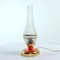 Lámpara de mesa vintage de latón y vidrio, Checoslovaquia, años 60, Imagen 1