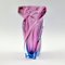 Italienische Mid-Century Vase aus gedrehtem Muranoglas, 1960er 1