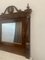Consolle e specchio in legno di noce intarsiato con dettagli in ottone, set di 2, Immagine 9