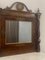 Consolle e specchio in legno di noce intarsiato con dettagli in ottone, set di 2, Immagine 10