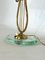 Mid-Century Italian Brass and Glass Table Lamp, 1950s 13