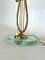 Mid-Century Italian Brass and Glass Table Lamp, 1950s, Image 13