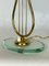 Mid-Century Italian Brass and Glass Table Lamp, 1950s 12