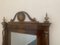 Specchio Genovese con intarsi in noce e piccole parti in ottone, Immagine 4