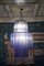 Mid-Century Periwinkle Round Murano Color Art Glass Chandelier, 1980 7