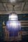 Mid-Century Periwinkle Round Murano Color Art Glass Chandelier, 1980, Image 7