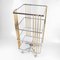 Chromed Metal & Brass Turning Library Wall Unit, 1970 3