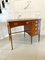 Antique Edwardian Mahogany Inlaid Freestanding Pedestal Desk 1