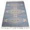 Blauer schwedischer Rölakan Teppich von Ingegerd Silow, 1950er 1