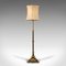 Tall English Adjustable Standard Lamp in Brass, 1940s 6