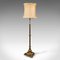 Tall English Adjustable Standard Lamp in Brass, 1940s 1