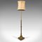 Tall English Adjustable Standard Lamp in Brass, 1940s 3