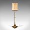 Tall English Adjustable Standard Lamp in Brass, 1940s 4