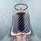 Lámpara colgante Swirl Murano vintage, años 70, Imagen 7