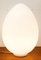 Lámpara de mesa en forma de huevo de cristal de Murano blanco, Imagen 7