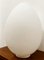 Weiße Murano Egg Tischlampe 4