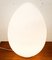 Lampada da tavolo Egg in vetro di Murano bianco, Immagine 3