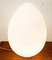 White Murano Egg Table Lamp 3