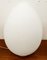 Lampada da tavolo Egg in vetro di Murano bianco, Immagine 1