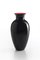 Mittelgroße schwarze Antares N.1 Vase von Nason Moretti 1