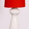 Lámpara de pie Mid-Century en rojo y blanco, Imagen 2