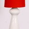 Mid-Century Red & White Floor Lamp 2