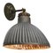 Vintage Industrial Mercury Glass & Brass Wall Lamp from Helioray 1