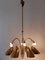 Large 12-Armed Sputnik Chandelier from Vereinigte Werkstätten 3