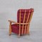 Mid-Century French Oak Armchair from Guillerme Et Chambron 3