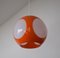 Space Age Orange Ufo Ceiling Lamp attributed to Luigi Colani 3