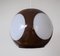 Space Age Brown Ufo Ceiling Lamp attributed to Luigi Colani 2