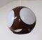 Space Age Brown Ufo Ceiling Lamp attributed to Luigi Colani 4