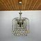 Vintage Brass & Glass Cascade Chandelier, Italy, 1960s, Image 5