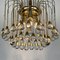 Vintage Brass & Glass Cascade Chandelier, Italy, 1960s, Image 12