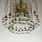 Vintage Brass & Glass Cascade Chandelier, Italy, 1960s, Image 3