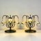 Vintage Glaskugel Tischlampen, Italien, 1960er, 2er Set 6