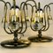 Vintage Glass Ball Table Lamps, Italy, 1960s, Set of 2 3