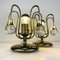 Vintage Glass Ball Table Lamps, Italy, 1960s, Set of 2 8